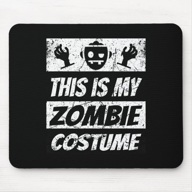 Retro Zombies Halloween Boys Kids Funny Costume  Mouse Pad (Front)