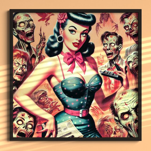 Retro Zombies Pin-up Poster (Creator Uploaded)