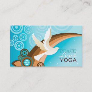 RetroFit - Peace Love Yoga Custom Business Card