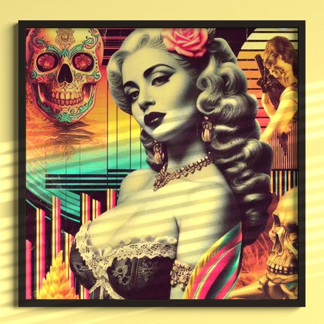 Retrofuturism Collage Pin-up Poster (Creator Uploaded)