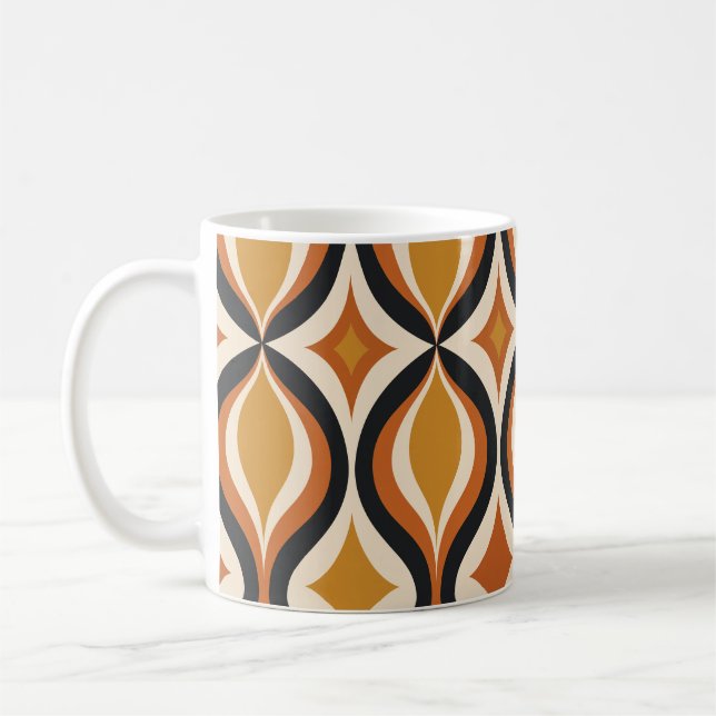 Retrot Golden Waves mug  (Left)
