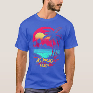 Retrowave Beach Ao Prao Beach T-Shirt