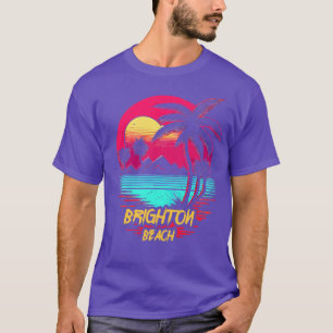 Retrowave Beach Brighton Beach T-Shirt