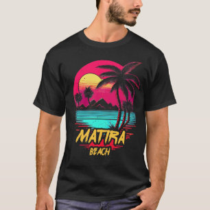 Retrowave Beach Matira Beach T-Shirt