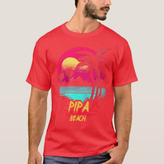 Retrowave Beach Pipa Beach T-Shirt