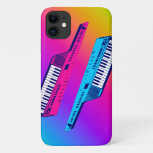 RETROWAVE KEYTARS SYNTHESIZERS iPhone 11 CASE