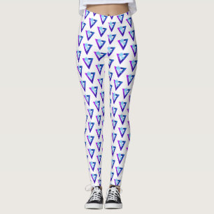 RETROWAVE SYNTHWAVE PALM TREES TRIANGLE LEGGINGS
