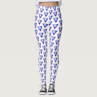 RETROWAVE SYNTHWAVE PALM TREES TRIANGLE LEGGINGS