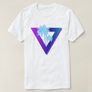 RETROWAVE SYNTHWAVE PALM TREES TRIANGLE SHIRT