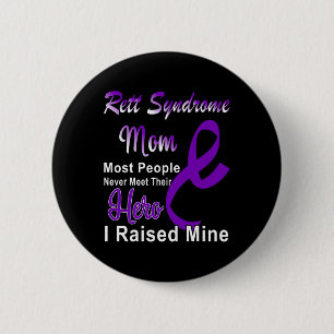 Rett Syndrome Awareness Mum Rett Disorder Family 6 Cm Round Badge