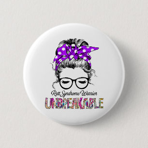 Rett Syndrome Awareness Ribbon Support Gifts 6 Cm Round Badge