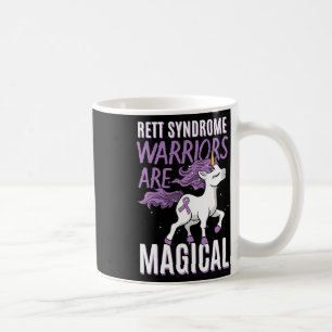 Rett Syndrome Awareness Rtt Warrior Purple Ribbon Coffee Mug