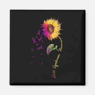 Rett Syndrome Awareness Sunflower  Magnet
