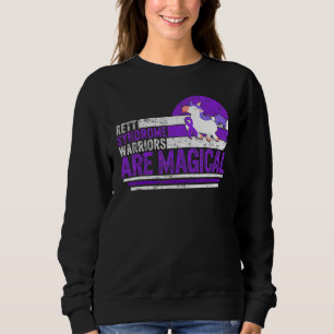 Rett Syndrome Warriors Are Magical Awareness Purpl Sweatshirt