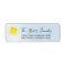RETURN ADDRESS cute kawaii smiling sun