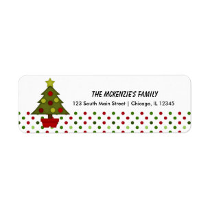 Return Address Dots Label