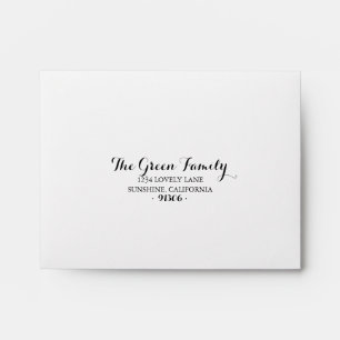 Return Address Envelope for RSVP