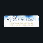 RETURN ADDRESS gold smart blue watercolor Return Address Label<br><div class="desc">by kat massard >>> www.simplysweetPAPERIE.com <<< Love the design, but would like to see some changes - another colour scheme, product, add a photo or adapted for a different occasion - no worries simply contact me, kat@simplysweetPAPERIE.com - I am happy to help! - - - - - - - -...</div>