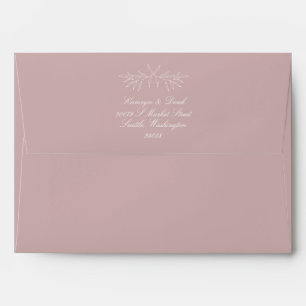 Return Address Invitation Mailing A7 Rose K310 Envelope