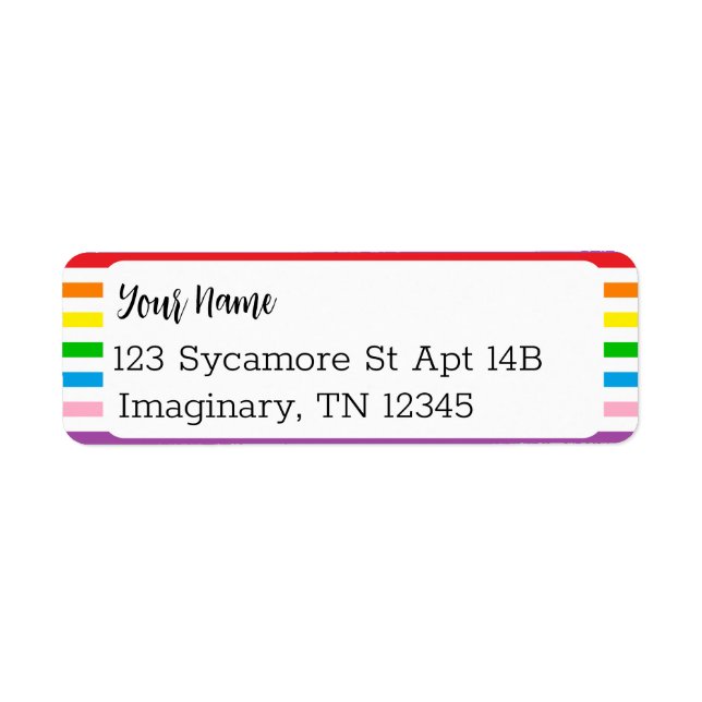 Return Address Label (Front)
