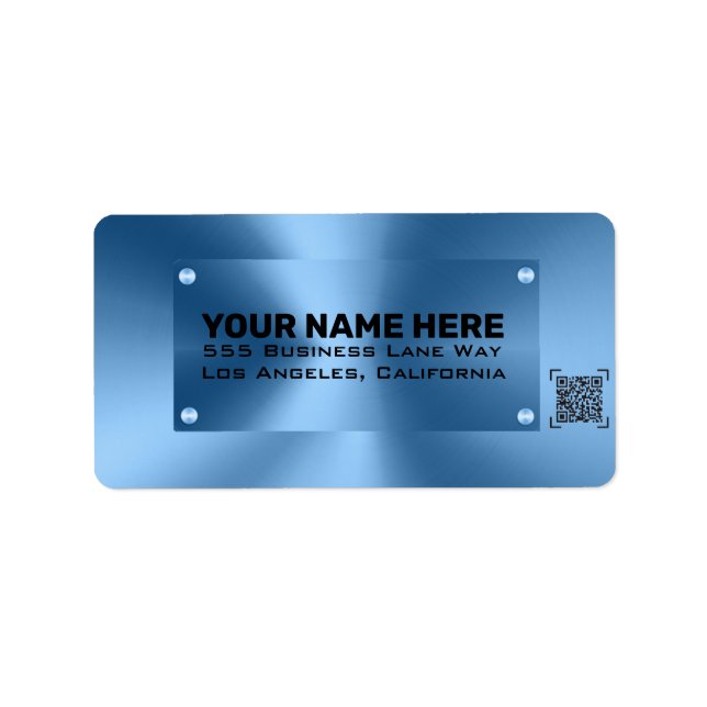 Return Address Label (Front)