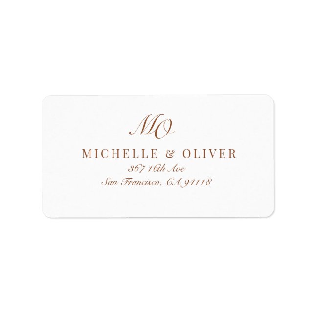 Return Address Label (Front)