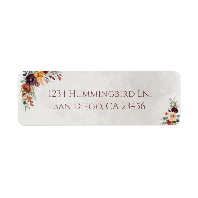 Return Address Label (Front)