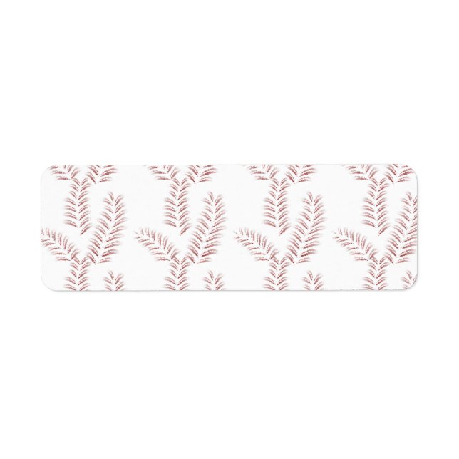 Return Address Label (Front)