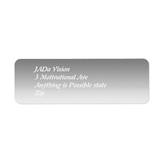 Return Address Label