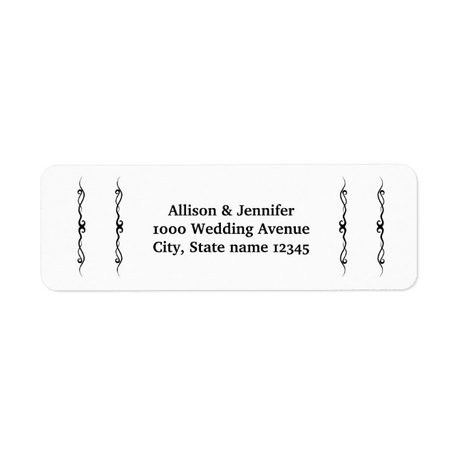 Return Address Label (Front)