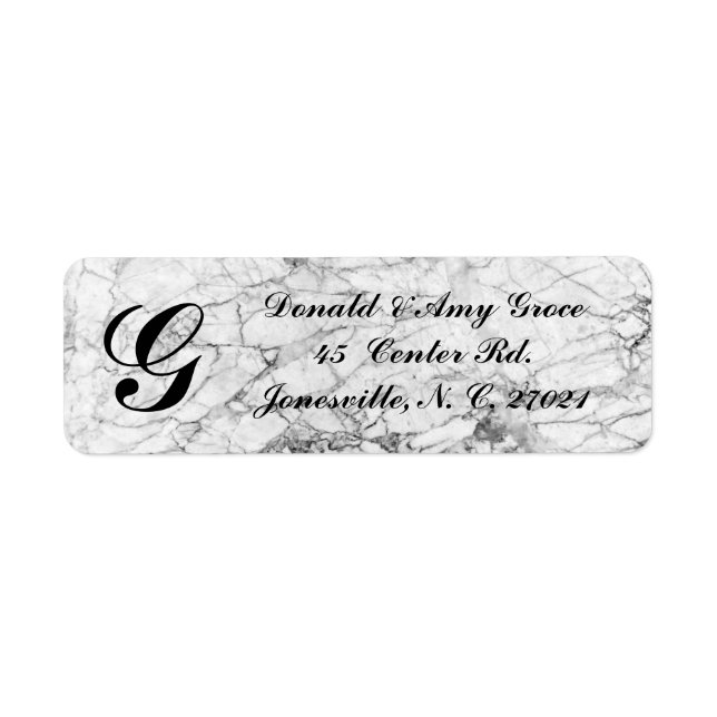 RETURN ADDRESS LABEL (Front)