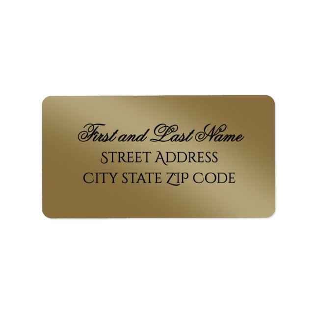 Return Address Label (Front)