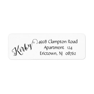Return Address Label