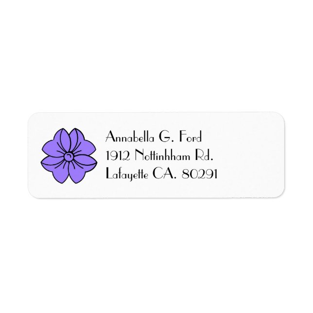 return address label,#811_bow label (Front)