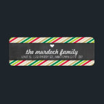 RETURN ADDRESS LABEL cute colourful bright striped<br><div class="desc">Setup as a template it is simple for you to add your own details, or hit the customise button and you can add or change text, fonts, sizes etc> TIP :: 1. To resize / reposition the image/photo hit the "Customise It" button. 2. You can also change the fonts and...</div>