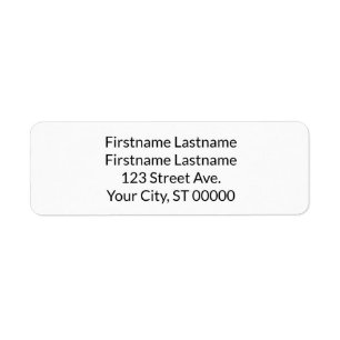 Return Address Label For a Couple With Two Names