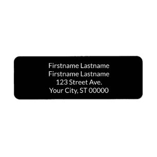 Return Address Label For a Couple With Two Names