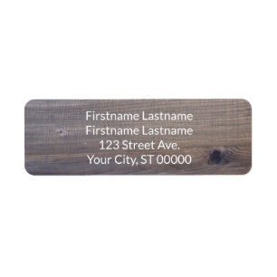 Return Address Label For a Couple With Two Names
