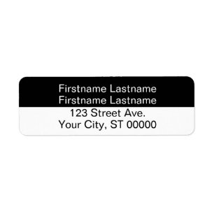 Return Address Label For a Couple With Two Names