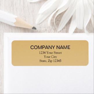 Return Address Label | Gold