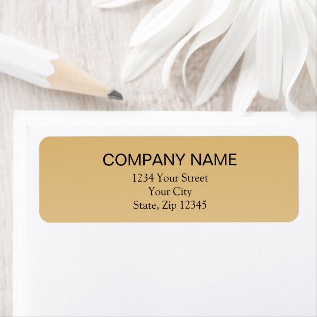 Return Address Label | Gold (Insitu)