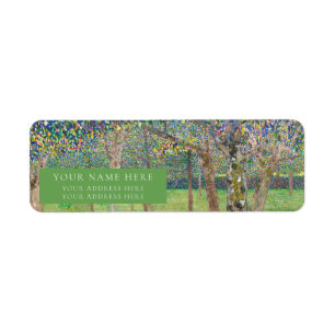 RETURN ADDRESS LABEL : GUSTAV KLIMT : PEAR TREES