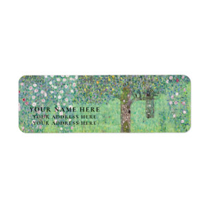RETURN ADDRESS LABEL : GUSTAV KLIMT : ROSEBUSHES