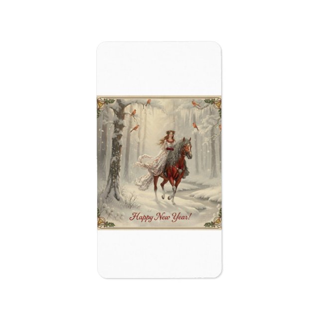 Return Address Label "Happy New Year!" (Front)