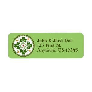 Return Address Label - Irish Good Luck Hex