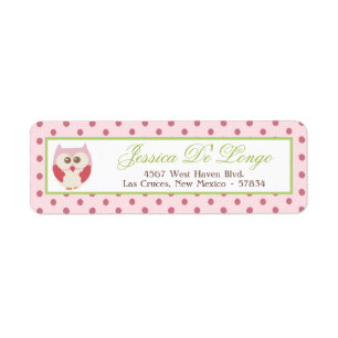 Return Address Label Love and Nature Girl Woodland