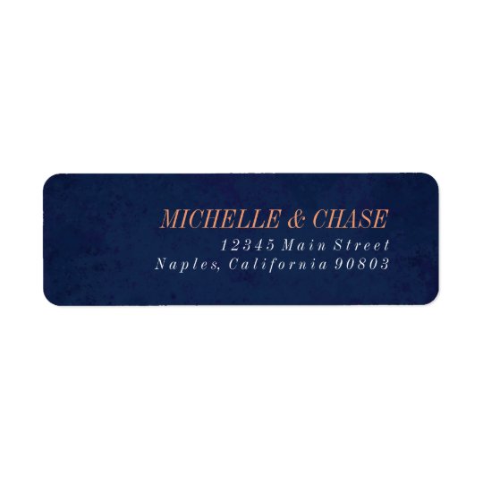 Return Address Label, Navy Blue, Wedding label Return Address Label