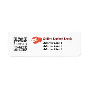 Return Address Label Seafood Restaurant