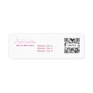 Return Address Label Template Aphrodite Spa