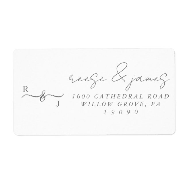 Return address label-Title stickers. (Front)